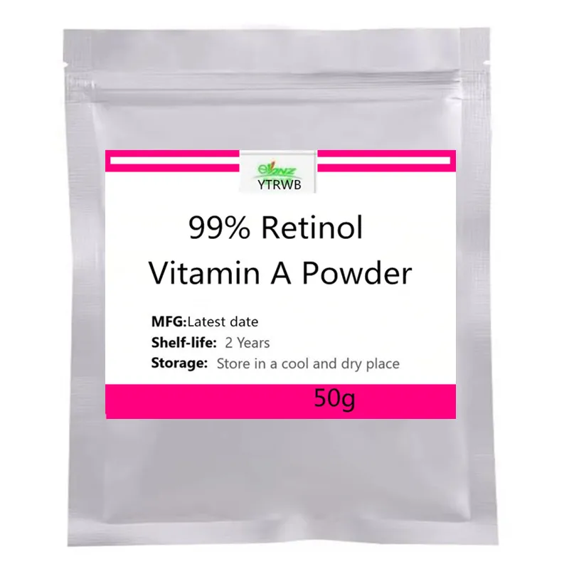 Factory supplies Natural 99% Retinol /vitamin A, a skin anti-aging care powder