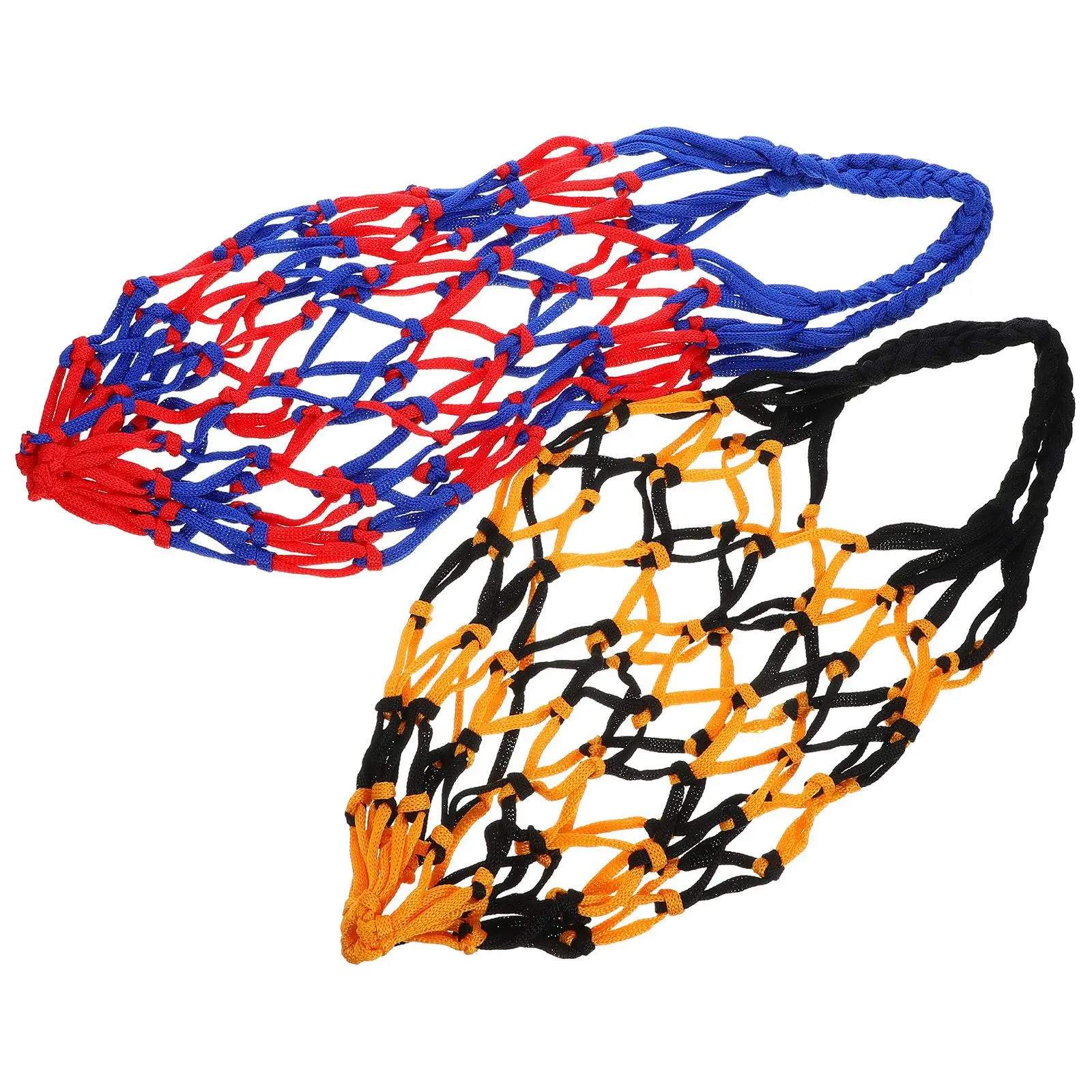 

2Pcs Ball Net Bag Basketball Organizer Sports Balls Carrier Portable Mesh Storage Bags For Gym Home Stadium Beach Use Durable