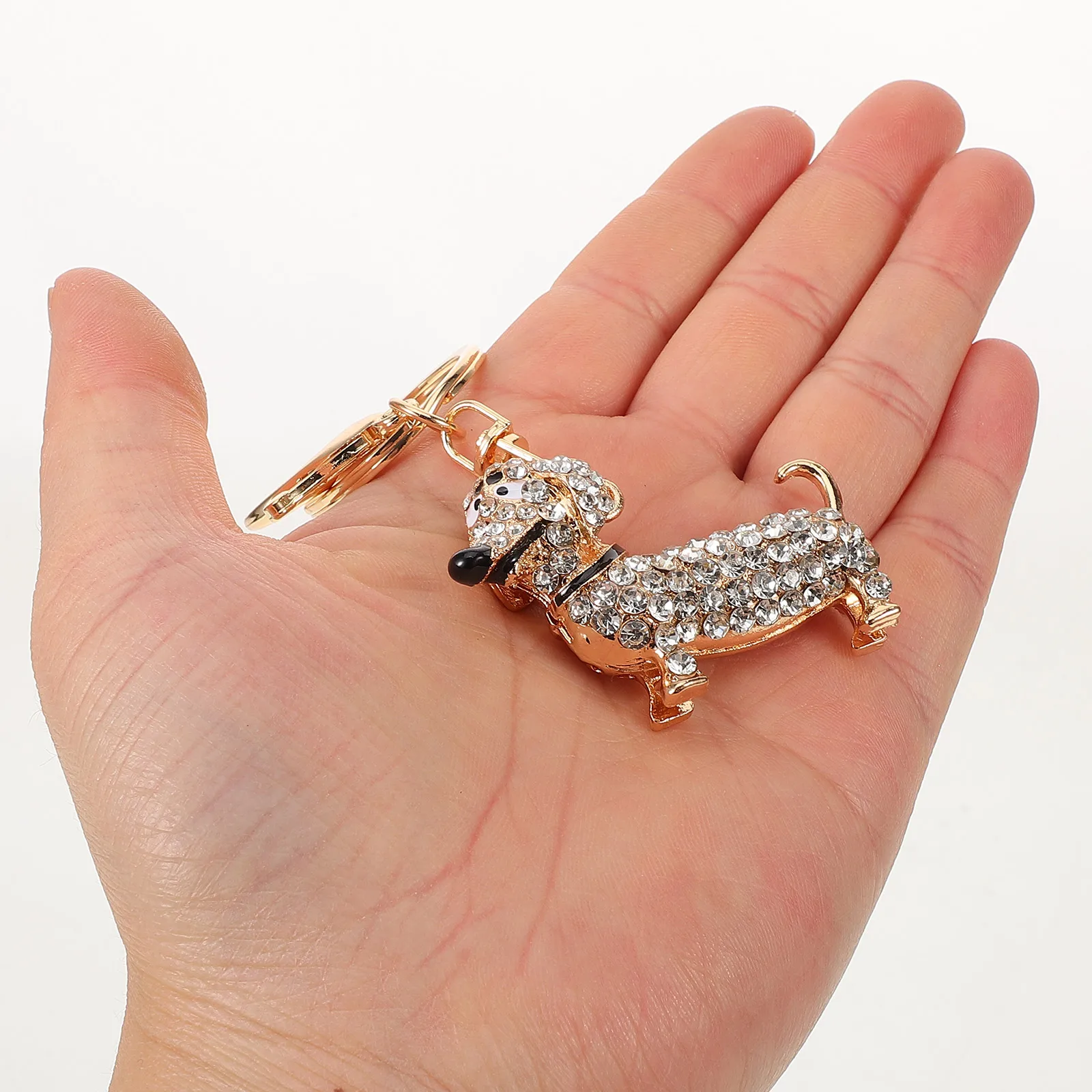 

Cute Dachshund Keychains White Key Chain Trinket Chihuahua Puppy Charms Women Key Chain Rings Personalized Accessories Gift