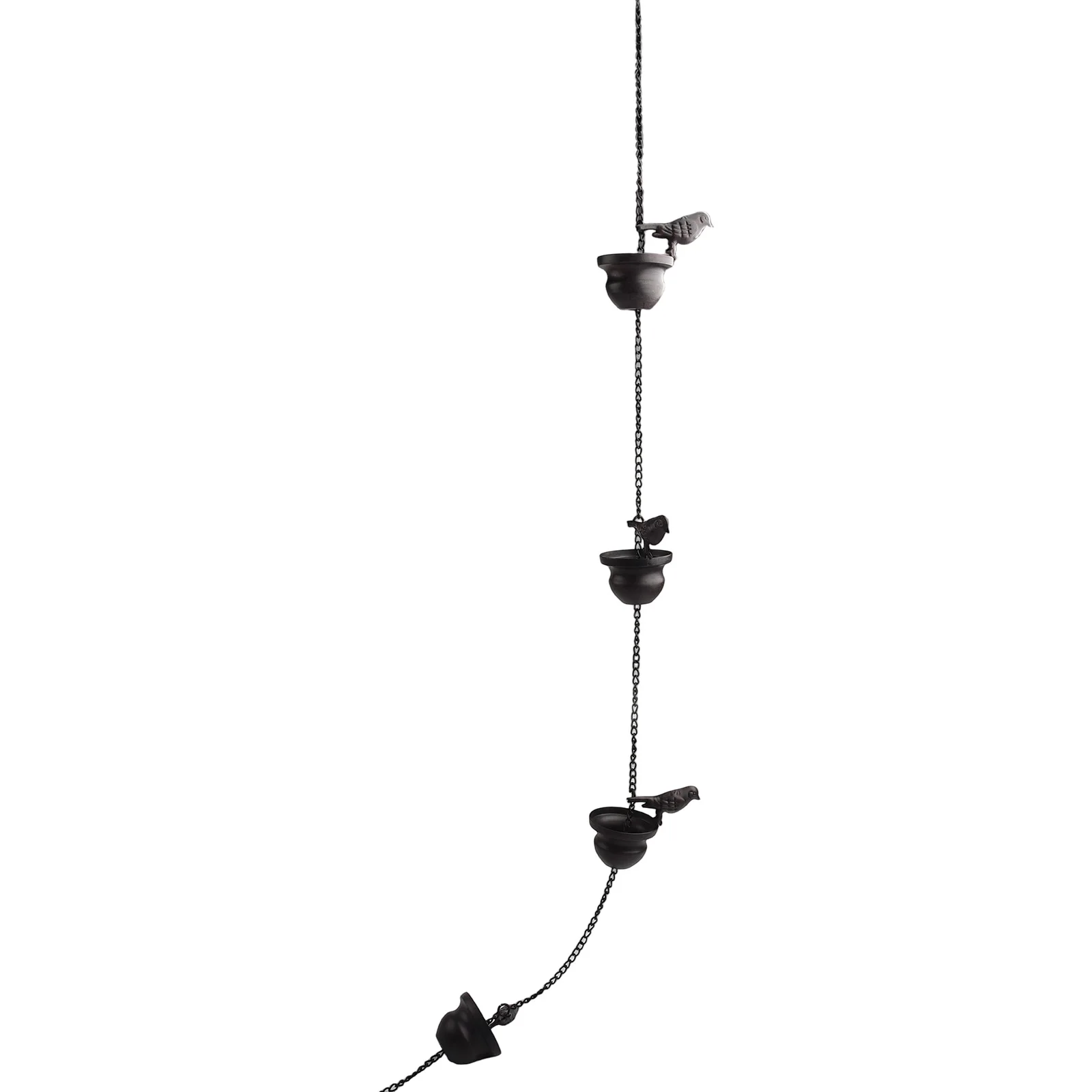 Practical For Outdoor Canopy Plants Outdoor Rain Chain Outdoor Rain Chain Bronze Home Decoration Metal Pendants
