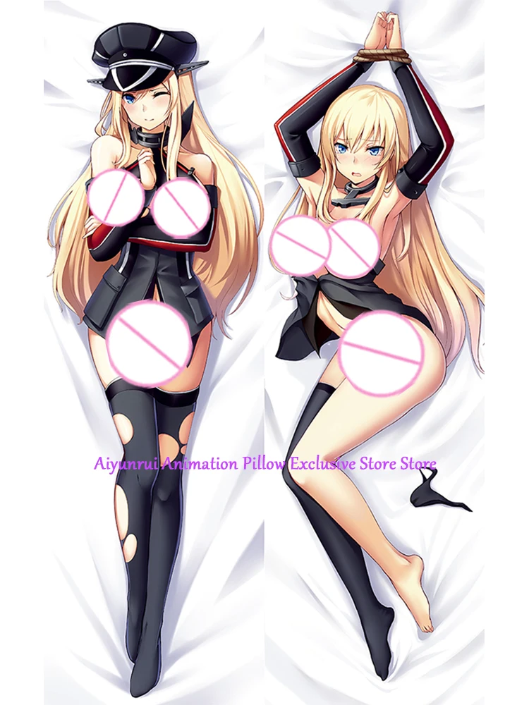 Anime Pillow Cover Dakimakura Bismarck Double-Sided Print Life-Size Body Pillows Cover Adult Case Bedding Gifts