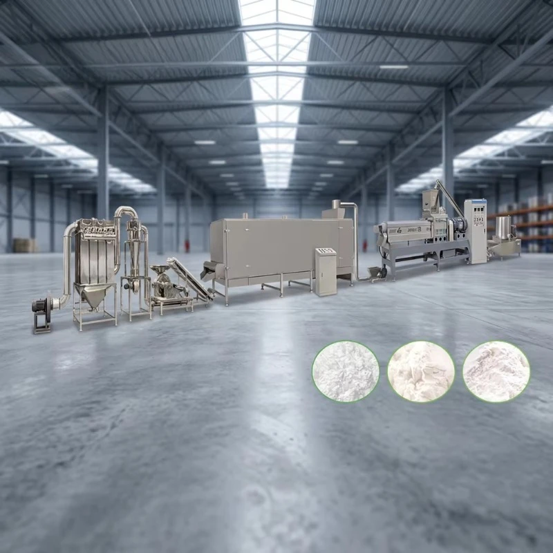 High Efficiency Cassava Modified Starch Extruder Machine Line Pre-gelatinized Starch Making Machine Line Modified Starch Plant