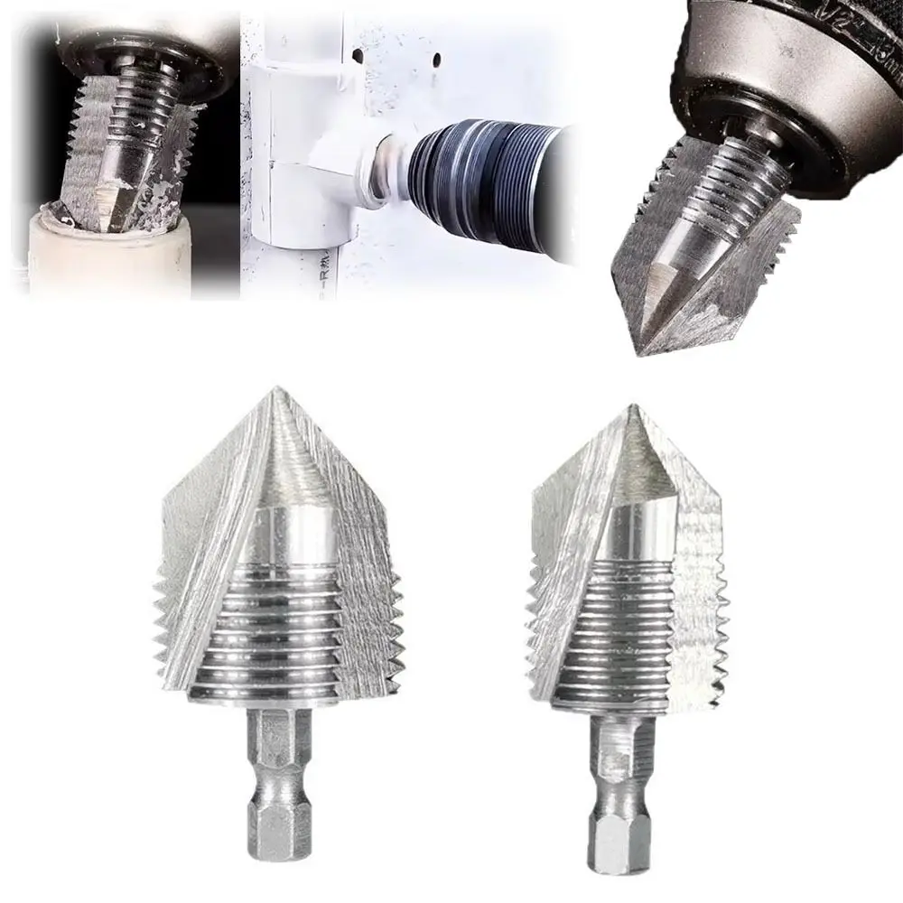 

4/6 Points Pvc Pipe Threader Kit Internal Thread Fast PPR Water Pipe Opener Tap Water Pipe Tapping Bit Waterpipe Tapping Tool