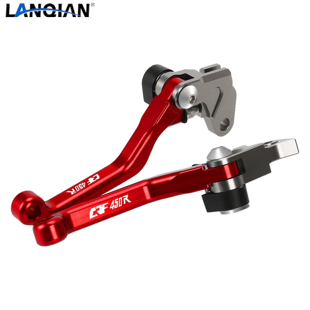 CNC Aluminum Dirt Bike Pivot Brake Clutch Levers Motorcoss Accessories For Honda CRF450R CRF 450R 2021 2022 2023 2024