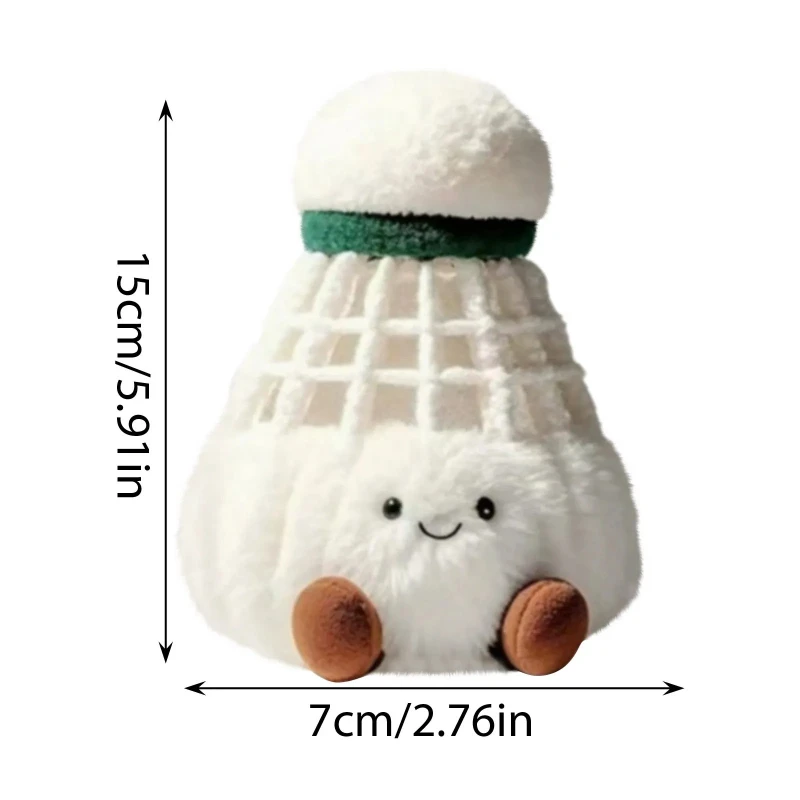 Pendentif en peluche de Badminton, porte-clés mignon, jouet en peluche de Badminton, poupée, cadeau pour ami