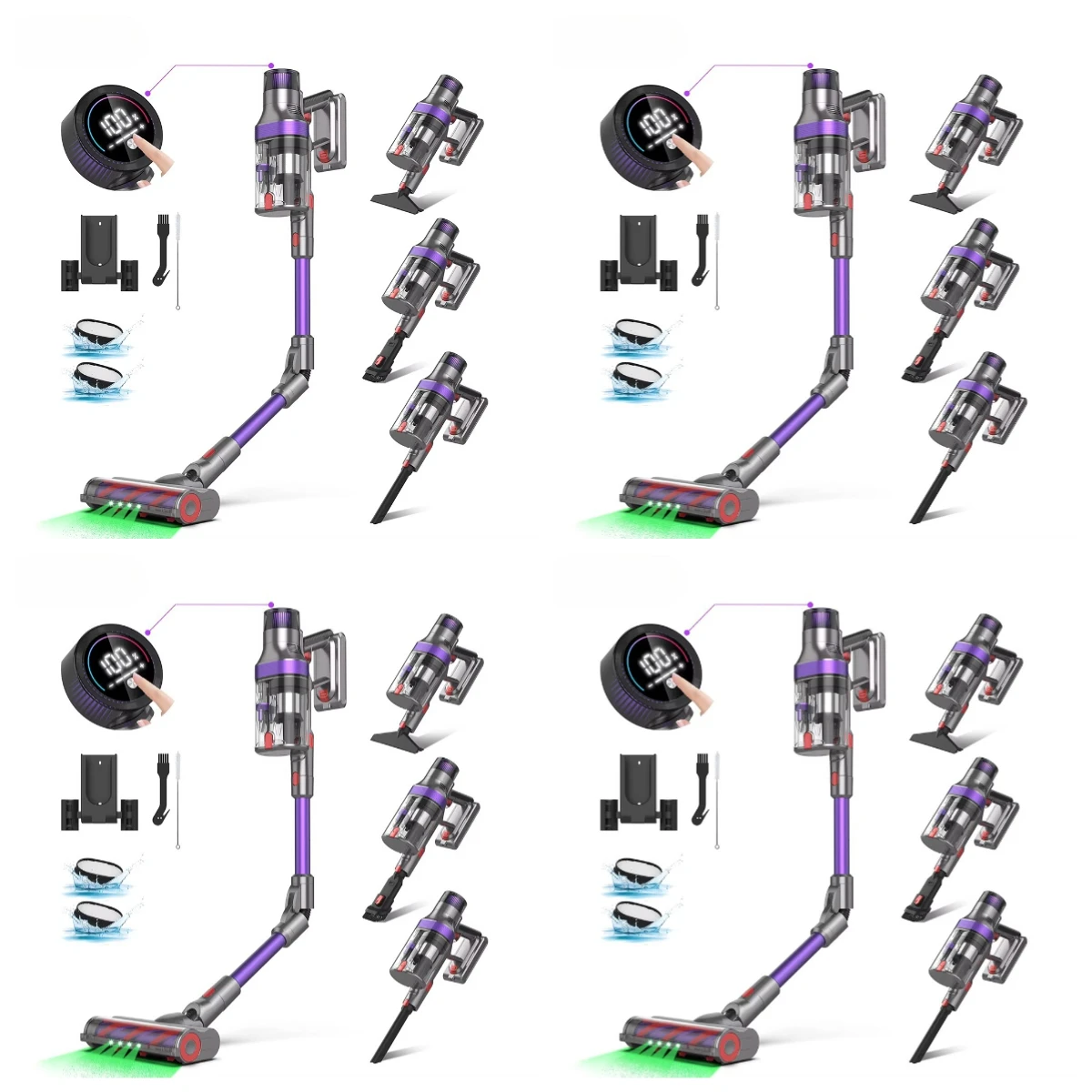 

S702 2026 New Arrival Cordless Handheld Vacuum Cleaner Battery Power Cyclone Smart Home Appliance for Dry Carpet Cleaning Car