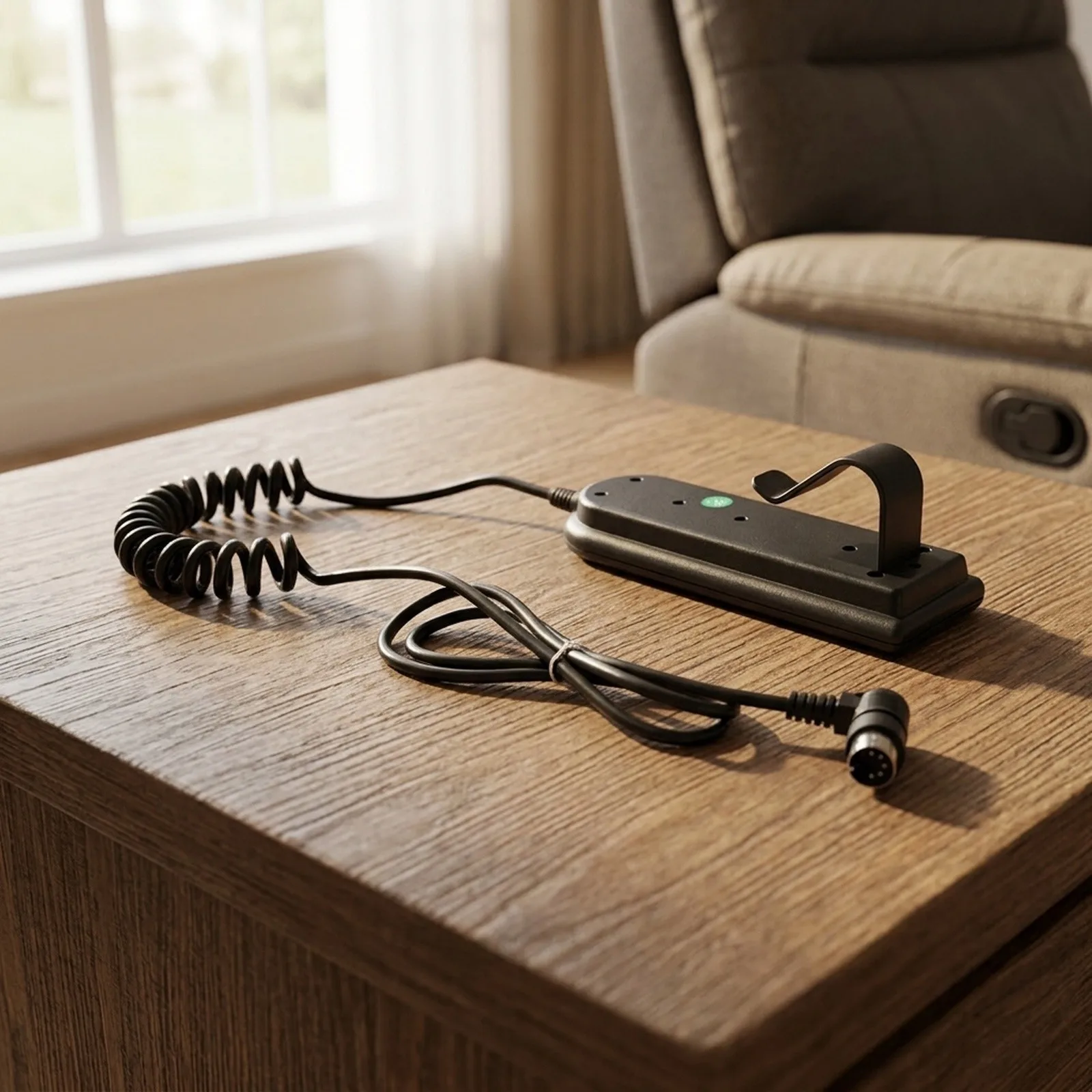Electric Recliner Remote 5 Pin Handset for Single Motor Riser Recliner Chairs with 160-200 cm Cord Black Color