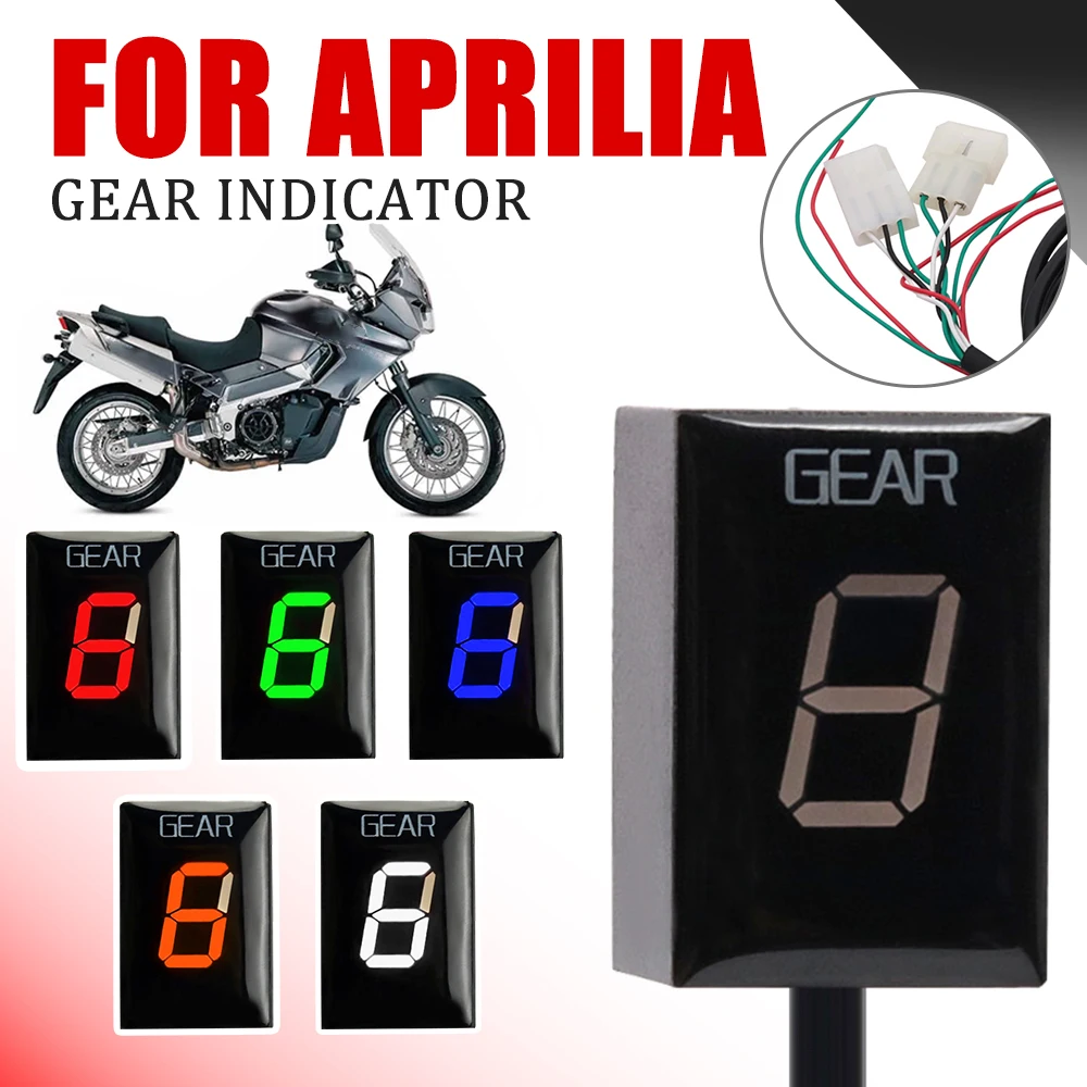 For Aprilia ETV 1000 RSV Mille RSV4 Non-ABS SL1000 Motorcycle Gear Indicator 1-6 Speed LED Digital Display ECU Plug