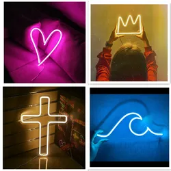 Insegna al Neon di tipo USB insegne luminose promozionali Gameroom decorazione della parete della camera da letto USB luce al Neon decorazione della festa di festa regalo di compleanno