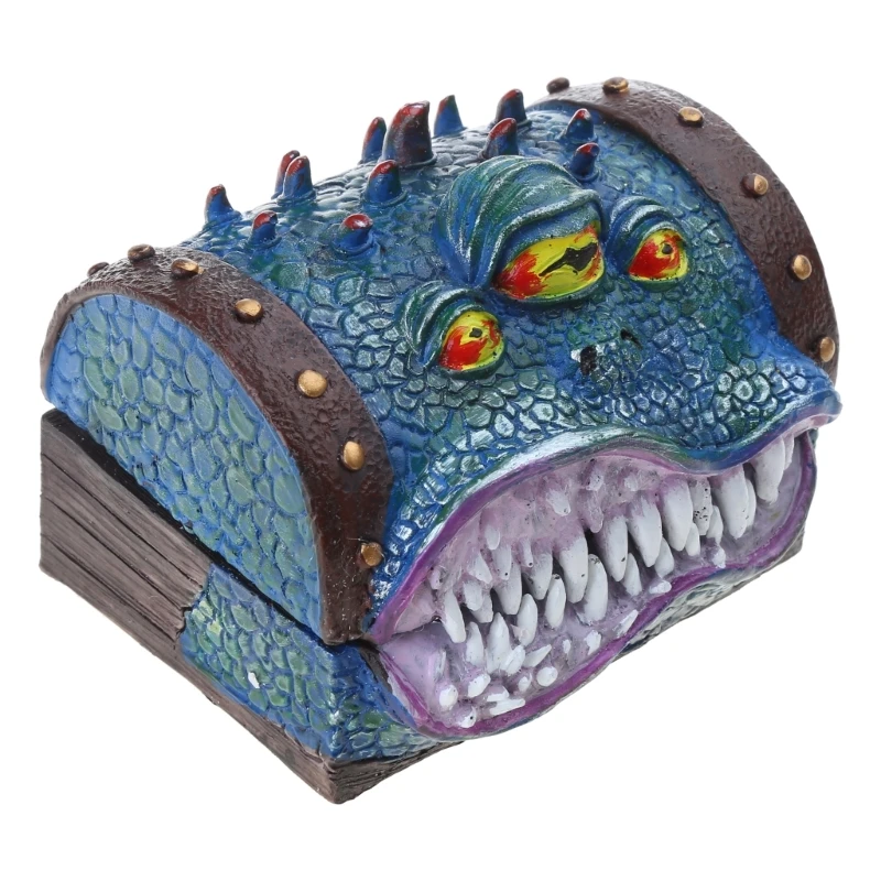 Mimic Chest DND RPG Dices Box Tabletop Gaming Monsters Ornaments Decor