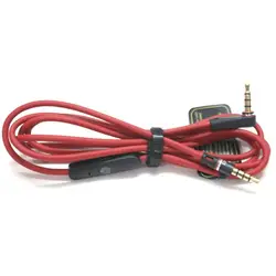 Replacement 3.5mm to 3.5mm Audio Cable Wire Cord with Mic for Beats by Dr. Dre Headphones Solo Pro Studio Detox Headset Cable