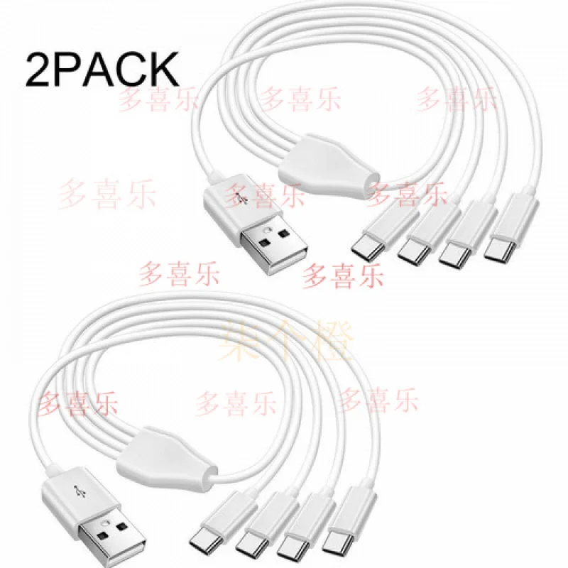 WW for 2PACK 50CM USB Type-C Cable 4 in 1 Fast Charging, USB-A to USB C Charging Cables