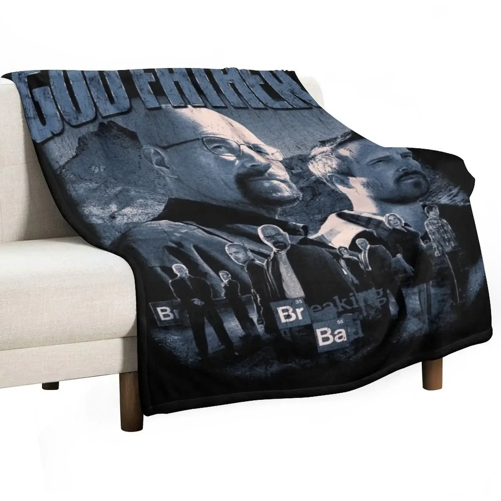 

Heisenberg breaking bad vintage style Throw Blanket Sleeping Bag Sofas Loose Polar Blankets