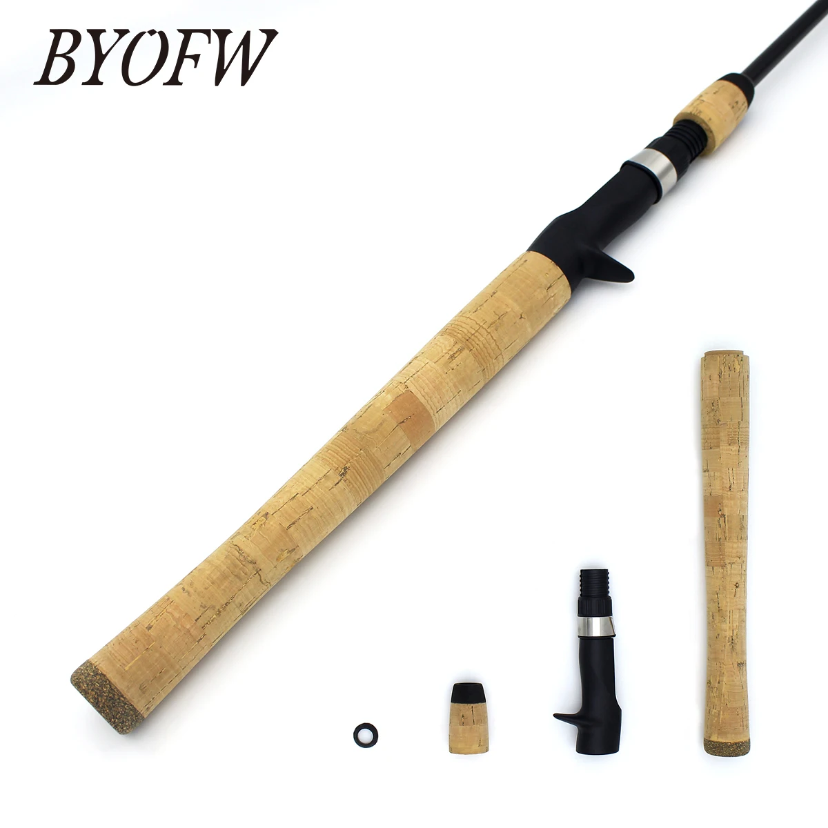 

BYOFW Outdoor Composite Cork Casting Fishing Rod Handle 16# TCS Similar Type Reel Seat DIY Repair Or Replacement Easy Install