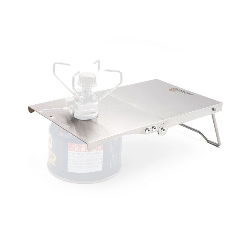 ملحقات التخييم موقد البطاقة ST320 مناسب للفولاذ المقاوم للصدأ أو التيتانيوم طاولة صغيرة قابلة للطي 230 اسطوانة غاز مسطحة جديدة #4