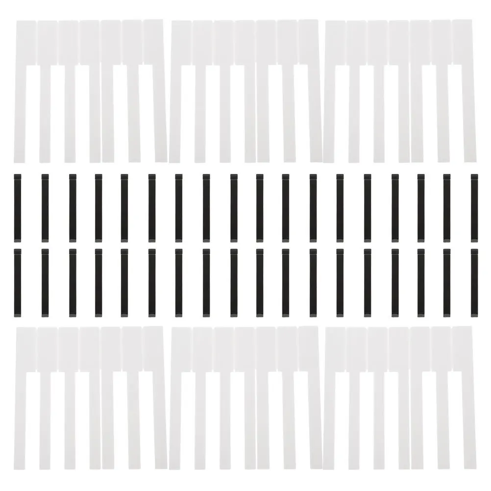 

88 Pcs Bright Light Piano Replacement Keys Plastic Music Waterproof Oxford