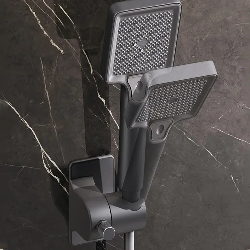 

Регулируемый держатель насадки для душа Регулируемый настенный кронштейн для ручной насадки для душа без сверления Установка и установка в ванной комнате