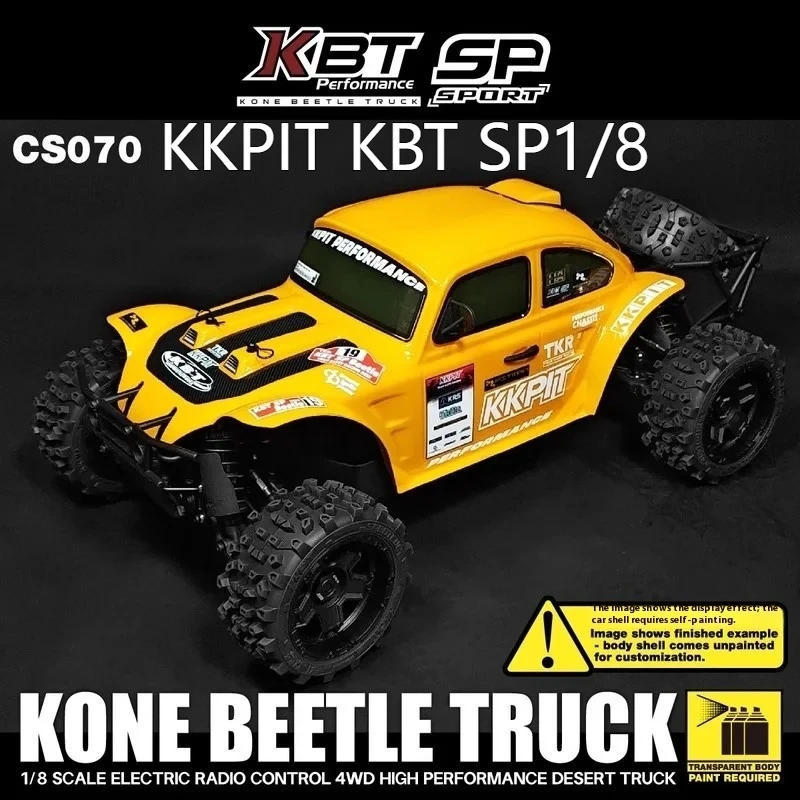 

KKPIT KBT SP New 1/8 Beetle Remote Control Electric Four-Wheel Drive Desert Truck Off-road Frame RC Model Car