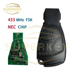 SUPERKEY Remote Car Key  For Mercedes Benz NEC PCB Replacement Smart Key with Battery Holder C M B E CL SL W203 W204 W211 W201