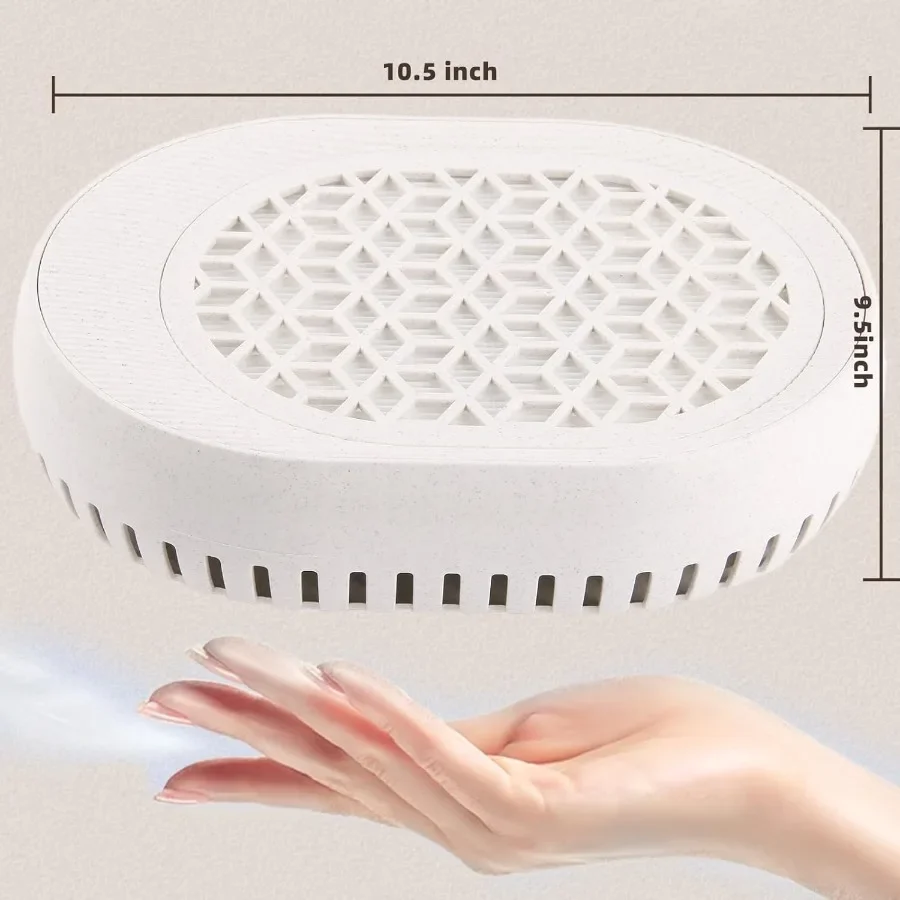 Collecteur de poussière d'ongle avec filtre réutilisable collecteur de poussière de ventilateur d'ongle à faible bruit pour outil professionnel d'ongle de collecteur de poudre d'ongle