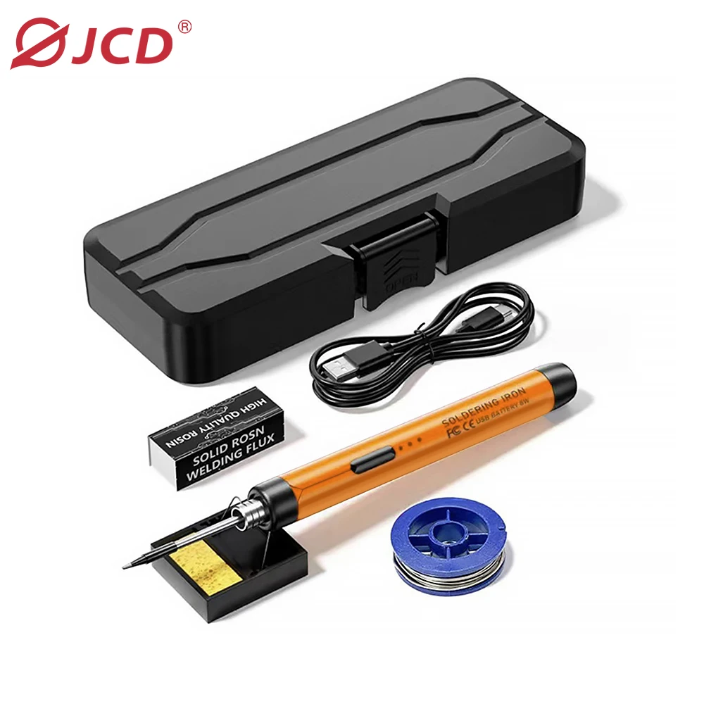

JCD USB-C200 Soldering Iron Type-C 800mAh Battery 3rd gear temperature Type-C fast charging Plug and Play design