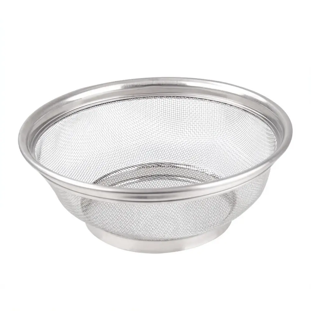 Modern Kitchen Colander Stainless Steel Mesh Washing Basket Fruit Vegetable Drainer Bowl Home Food Storage Container