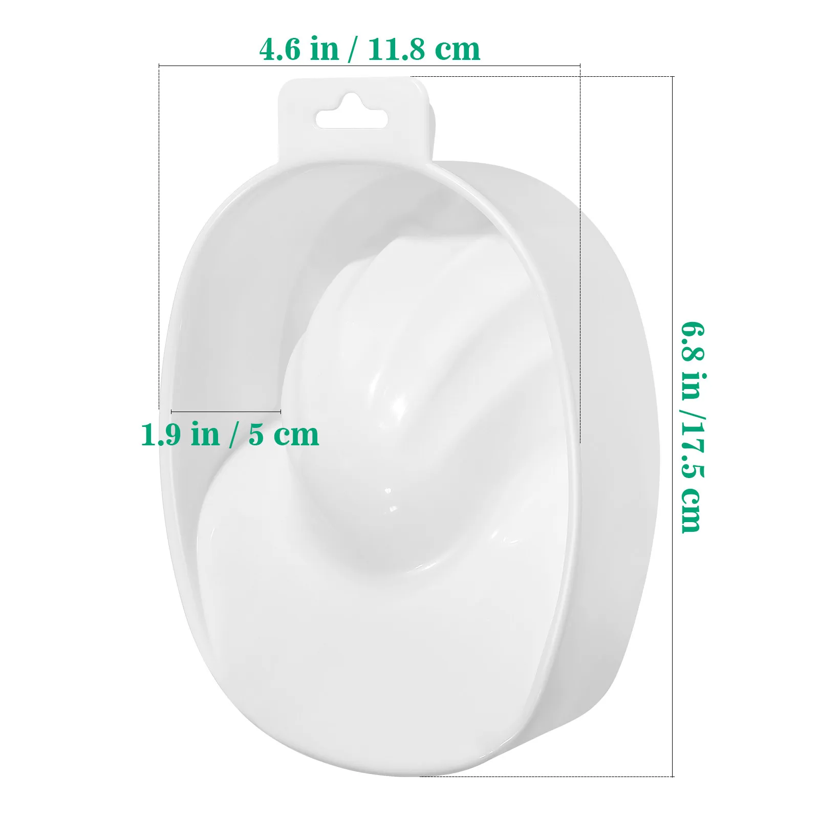 Ciotola per Trattamento Unghie 17x12.2x5cm, Vaschetta per Idratazione Mani, Ciotola per Cura delle Cuticole, Uso Professionale