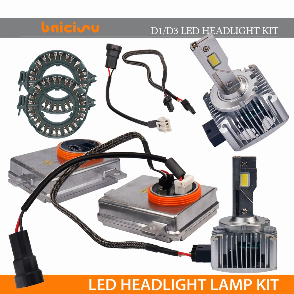 D1S LED Canbus Headlight Bulb Kit 35W D3S White LED Auto Headlamp To Original HID Conversion Ballast