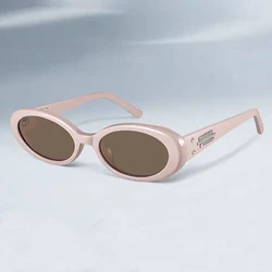 2024 New HUSH Ellipse Acetate Spectacle Frame Men And Women High Quality Fashion Designer UV400 Outdoors Retro Sunglasses