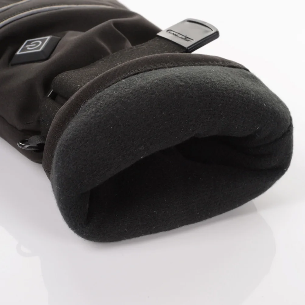 

Heated Gloves Winter Warm Polyester Cloth Windproof Skiing Motorcycle Thickened Adjustable Straps Outdoor Sports