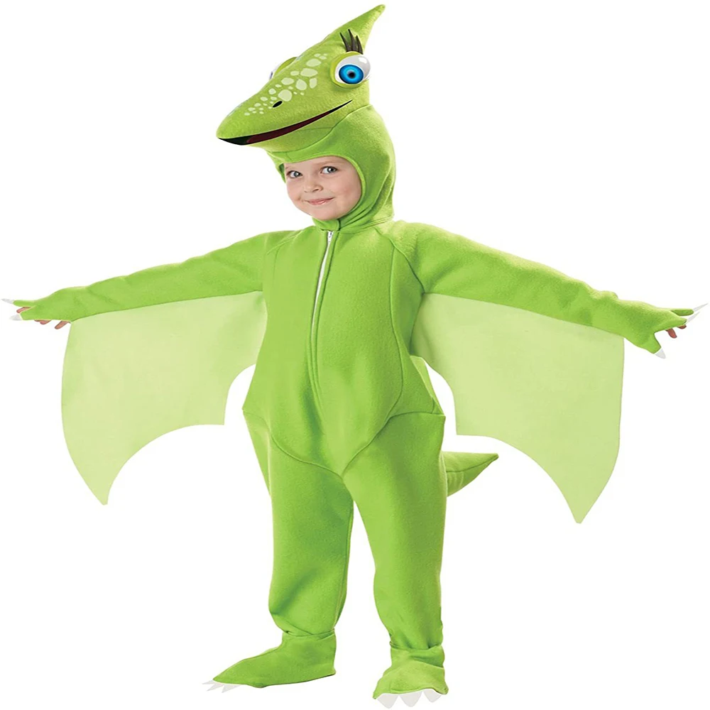 2022 New Animal Dinosaur Costume For Kids Dragon Jumpsuit Costume Pterosaur Game Clothing Halloween Cosplay Performance Clothes