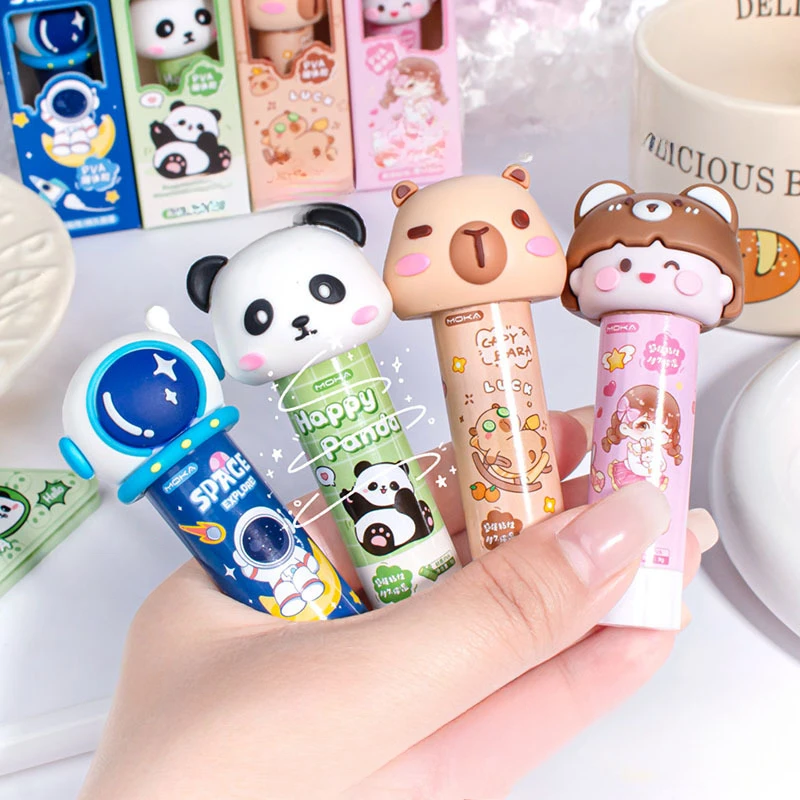 1 قطعة Kawaii كابيبارا الكرتون الصلبة الغراء سوبر المواد اللاصقة القوية عصا لصق لطيف طالب الاطفال DIY بها بنفسك مدرسة مكتب لوازم مكتبية #5