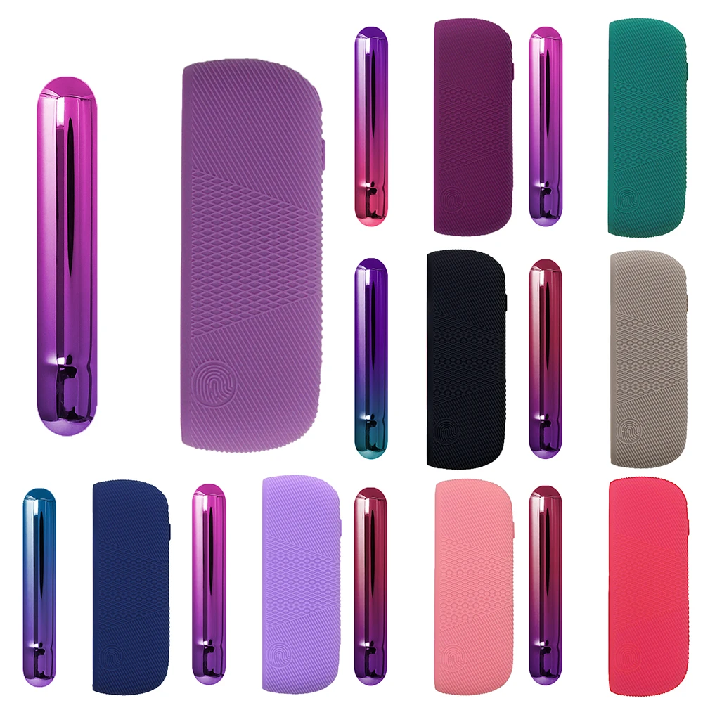 Luxury 15 Colors 2-IN-1 Silicon Case + Side Cover for IQOS ILLUMA Replaceable Shockproof Shell for IQOS ILLUMA I Accessories