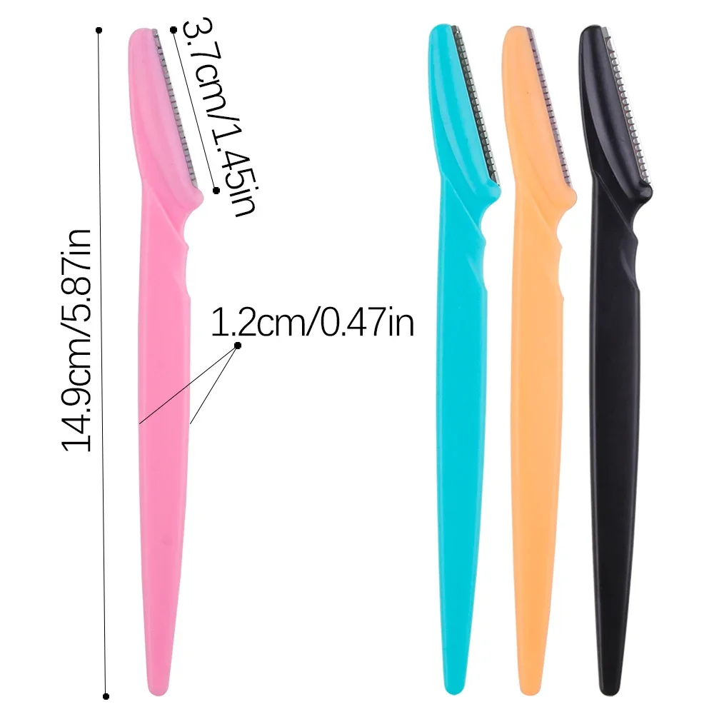 3/10Pcs Eyebrow Trimmer Blade Women Face Shaver Portable Eye Brow Epilation Hair Removal Cutters Safety Knife Makeup Scraper