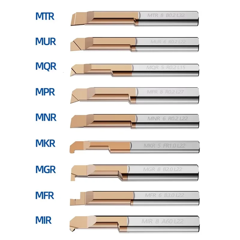 MGR MIR MFR MTR MQR Boring Cutter for Grooving Threading Coated Carbide Mini Internal Lathe Turing Tool Internal Milling Cutter