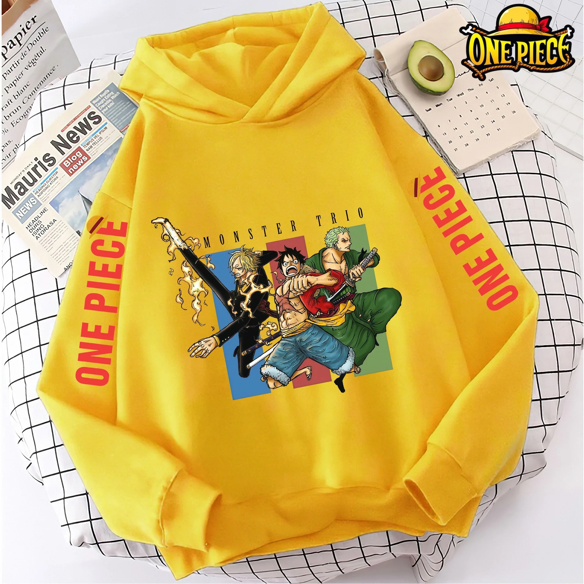 

Luffy Zoro Spring Autumn Boys Girls Hoodies Pullover Sweatshirt Anime One Piece Casual Streetwear Fashion Costume Kids Clothes