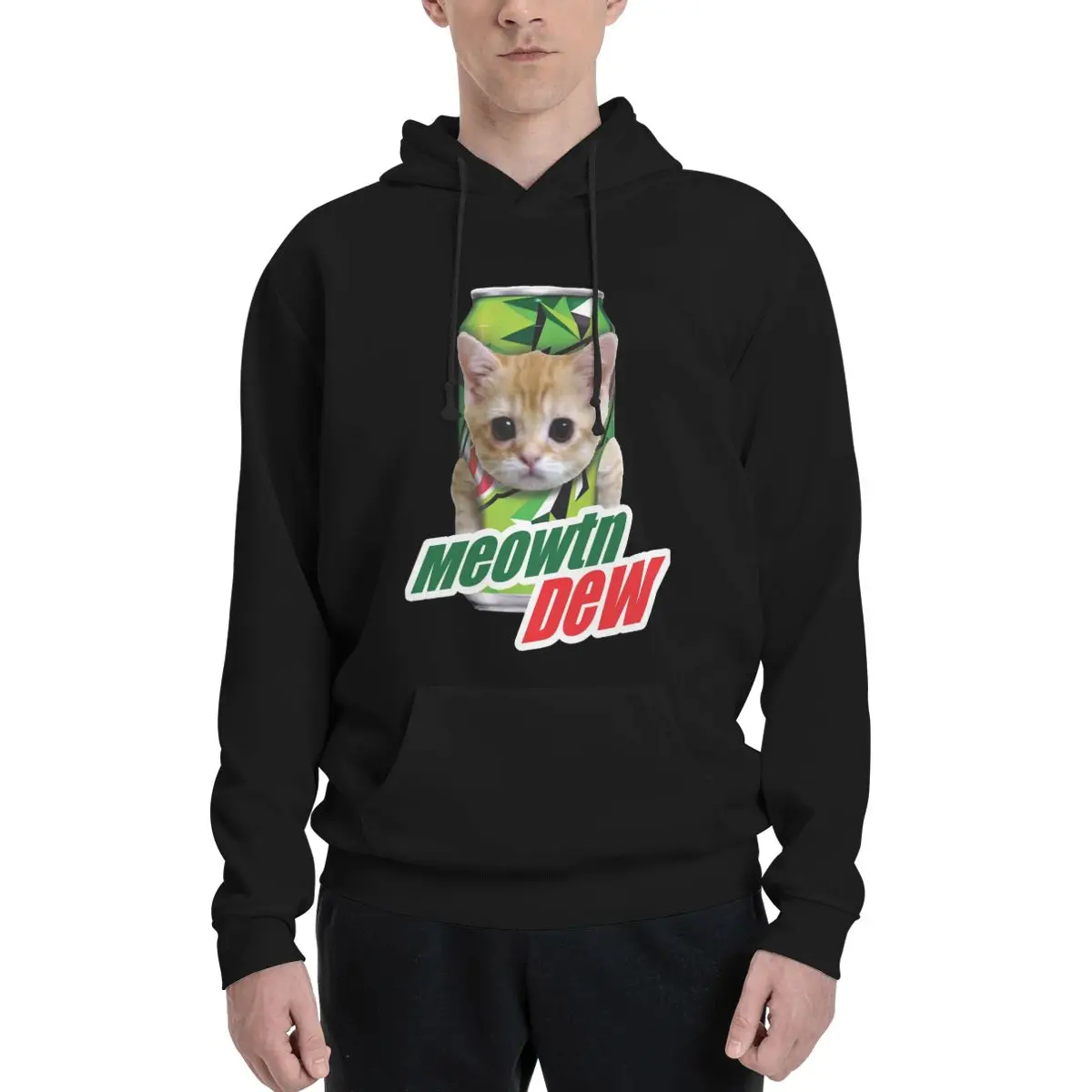 

Meowtain Dew Polyester Hoodie Men's Sweatershirt Warm Dif Colors Sizes