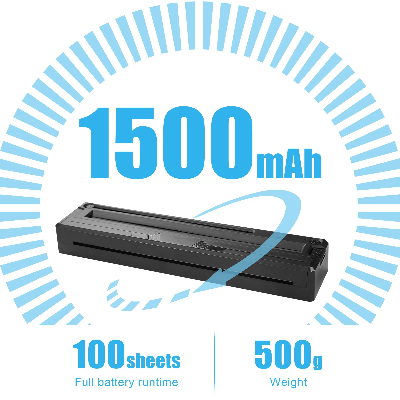 آلة نقل حراري لاستنسل الوشم اللاسلكي مع 10 ورق نقل متوافق مع الهواتف الذكية والكمبيوتر الشخصي #3