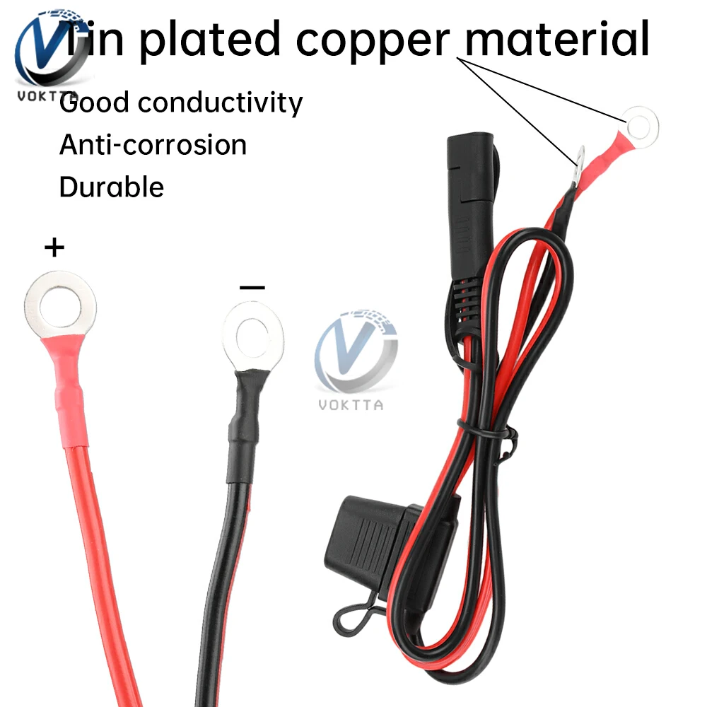 16AWG SAE Kabel Ekstensi Adaptor Kabel Rilis Cepat Kabel Surya SAE Ke Konektor O-ring untuk Pengisi Daya Baterai Catu Daya Utama