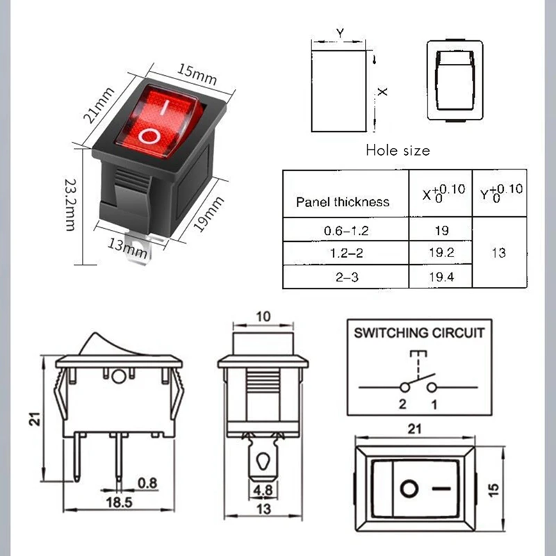 Impermeável alta corrente poder Inline interruptor, IP67, 12V, DC, 20A