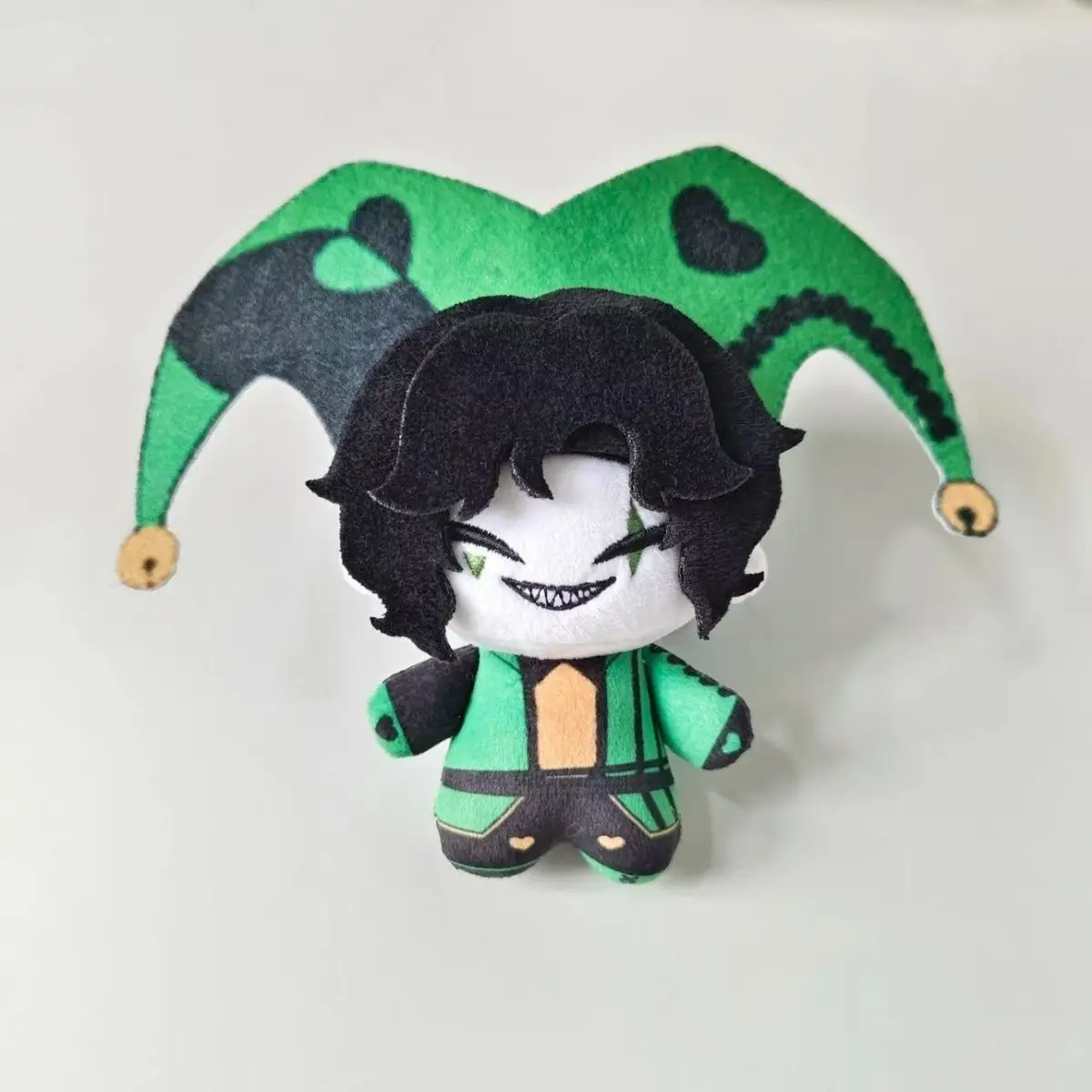 10CM Pierrot Harlequin Anime Plush The Freak Circus Cosplay Cartoon Plush Stuffed Body Plushies Pendant Keychain