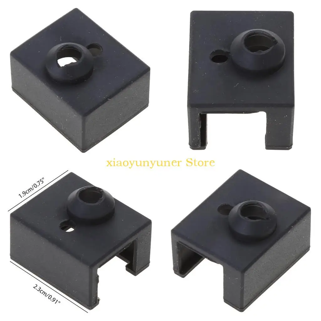

P9JB 3D Printer Hot End Heater Block Socks for Case for Ender 3 Ender 3 Extruder Nozzle Protective Silicone Cover