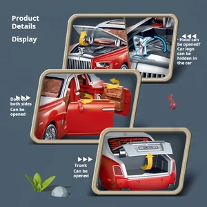 Simulação rolls-royce phantom modelo de carro ornamentos carro de luxo sedan carro de brinquedo infantil menino coleção com caixa 8 principais vendas caixa phantom 4 - №1