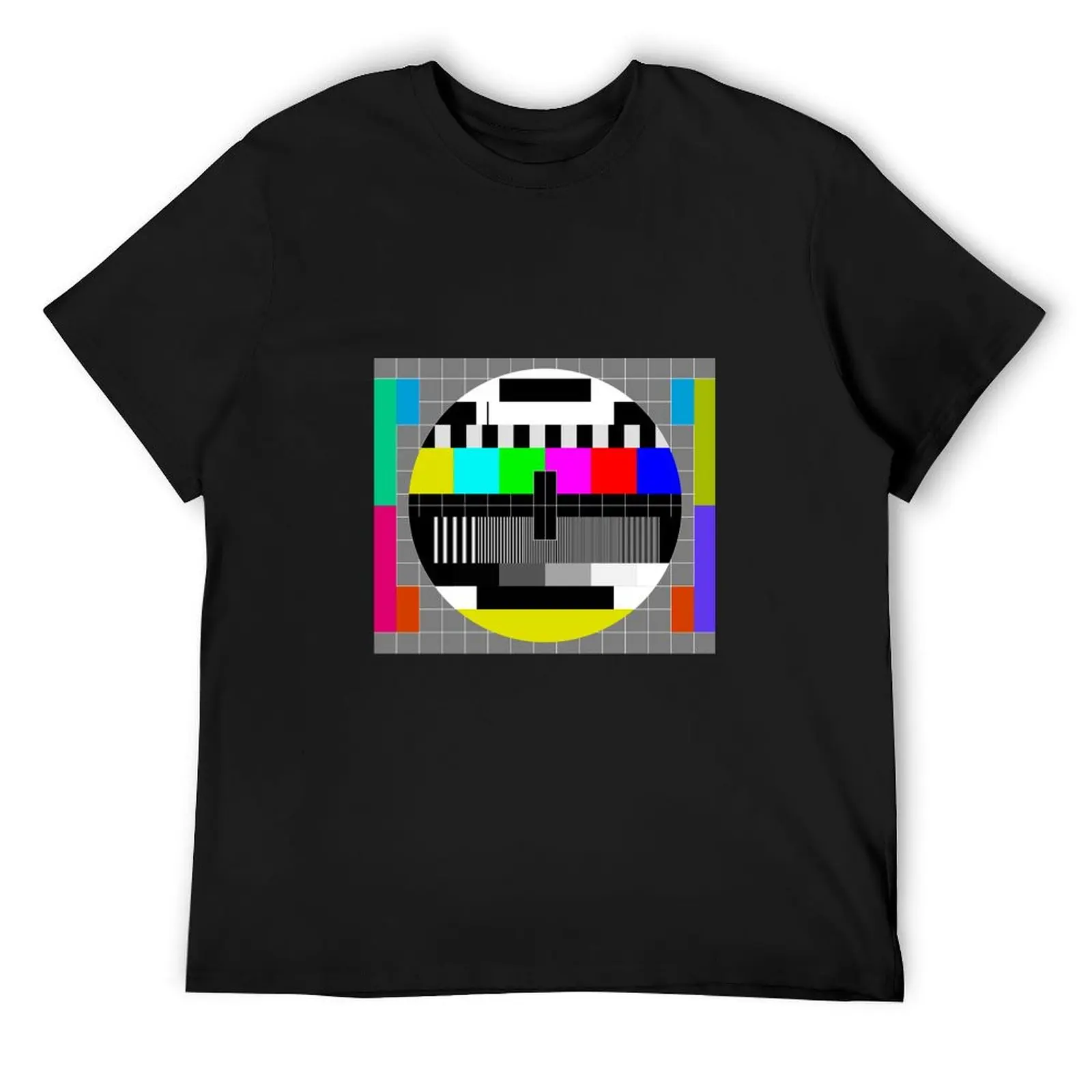 

TV test pattern Pop Art T-Shirt basketball graphic tees vintage graphic tee cheap stuff compression shirt men