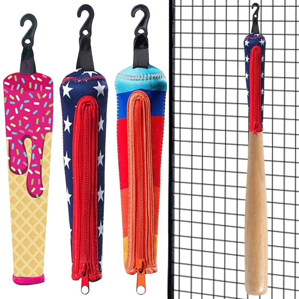 

Bat Handle Cover Anti-Slip Baseball Bat Cover Flexible Sleeve Wrap Portable Design For Outdoors Indoors Friends Colleagues