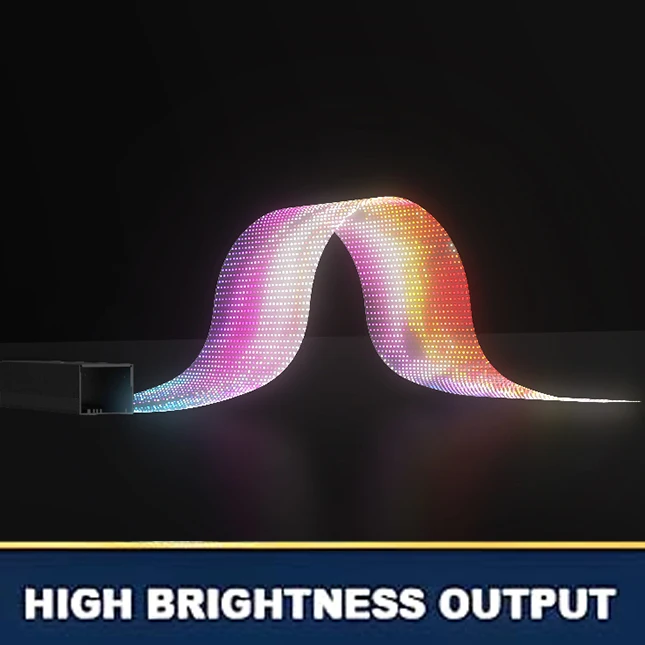 Transparent LED Crystal Thin Film Screen Display Glass with Animation Function