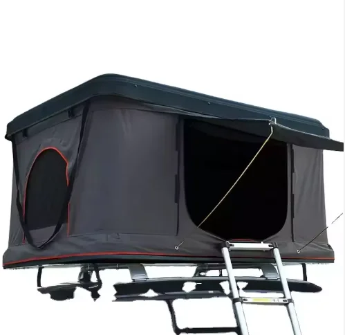 Double tent Self-driving tour hard shell car tent Waterproof and foldable Roof tent Small SUV car general outdoor