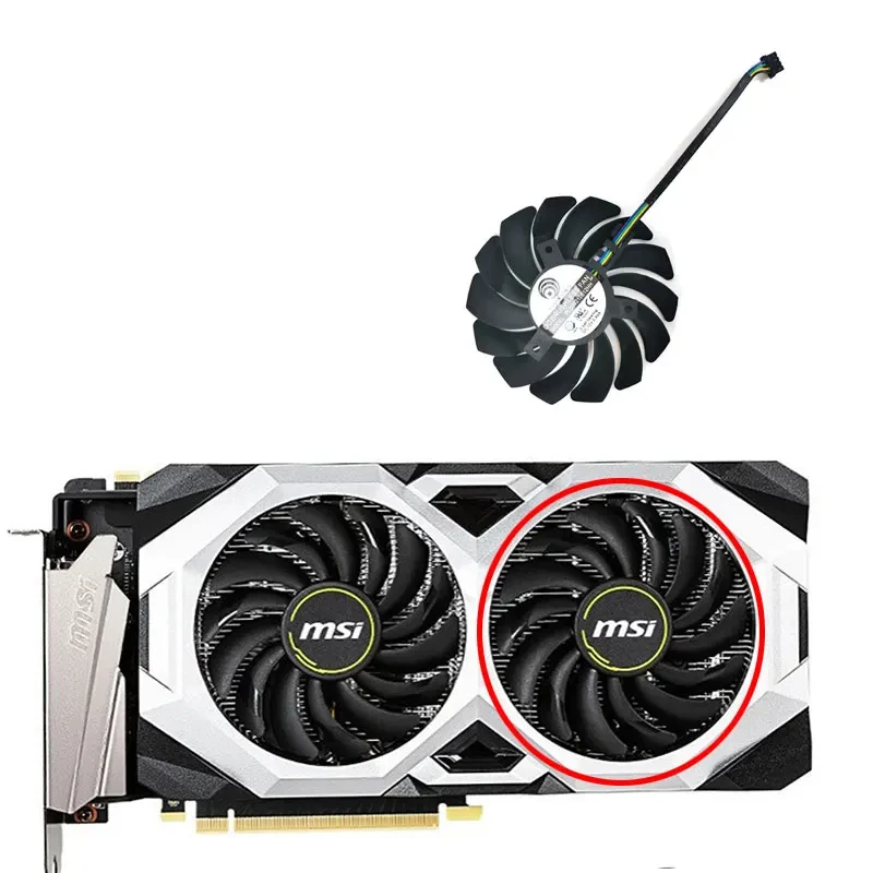 new 85mm 4PIN MSI RTX2070 GPU cooler RTX 2060 2070 2080 Super Ventus XS OC graphics card fan