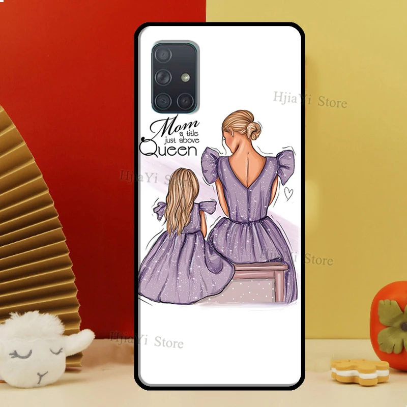 Super Mom Baby Girl Son Daughter Case For Samsung A54 A34 A14 A24 A12 A22 A32 A42 A52 A51 A71 A50 A70 A13 A23 A33 A53 Cover
