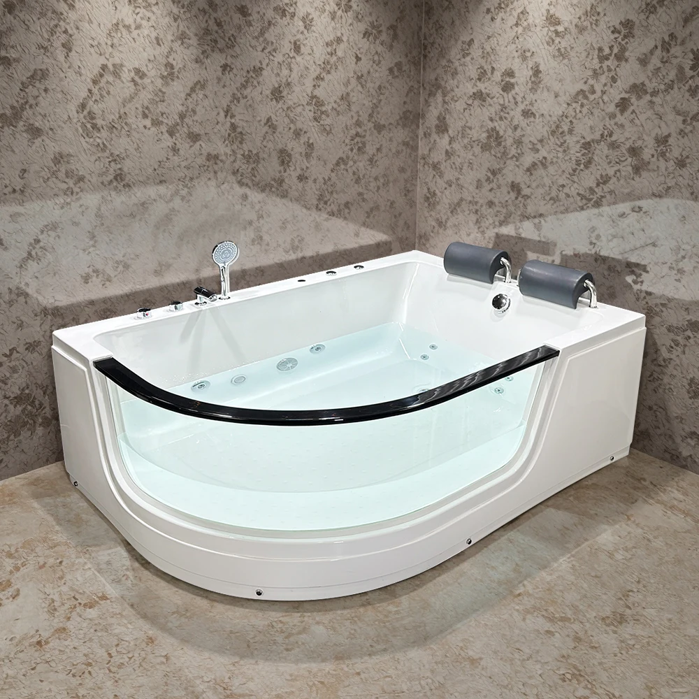 

STLFFactory Price Wholesale Cheap Hotel Acrylic Double Massage Bathtub Shower AirJet Massage BathTub Popular Bathtubs Whirlpools